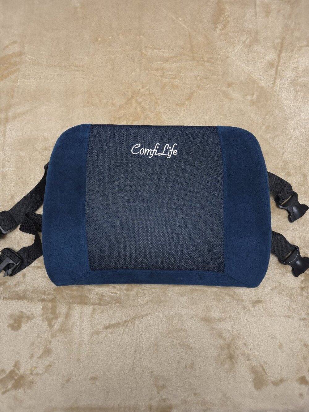 ComfiLife Lumbar Support Back Cushion Office Chair Car Seat Navy